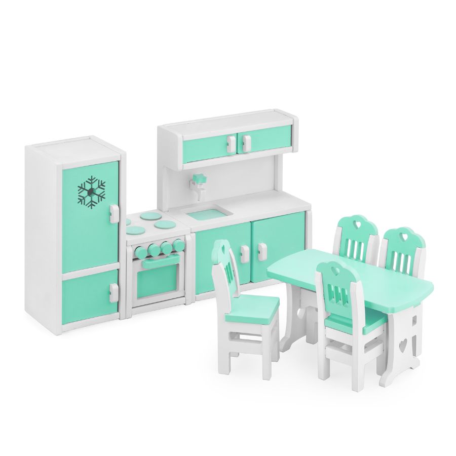 Puppenhausmöbel für Barbie "Küche", geeignet für Puppen bis zu 30 cm