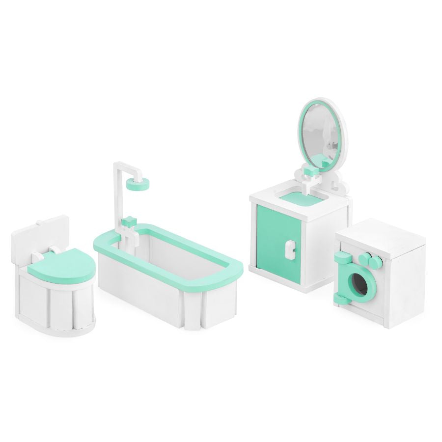Dollhouse furniture for Barbie "Bathroom" suitable for dolls up to 30 cm